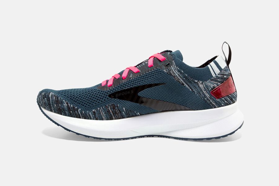 Brooks Israel Levitate 4 Road Running Shoes Womens - Navy/Black/Pink - FIW-839712